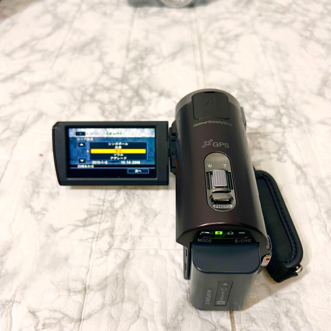 【完動品】 SONY HDR-CX370V ビデオカメラ 動作確認済 ブラウン