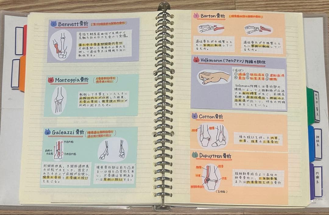理学療法士 作業療法士 まとめノート、ふせんノート 【コピー】