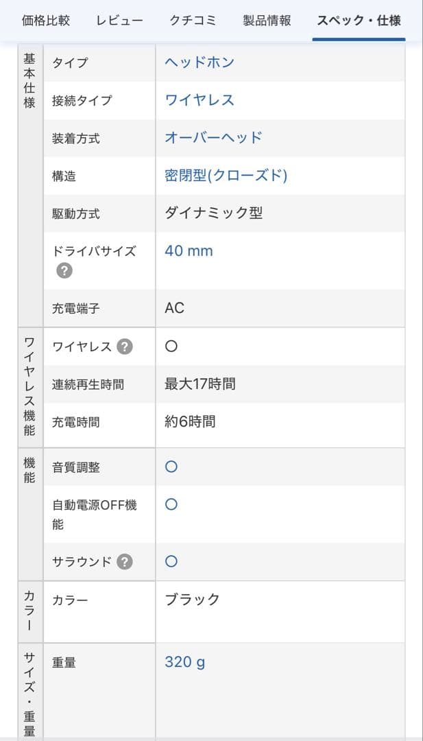 Sony ワイヤレスヘッドホン WH-L600