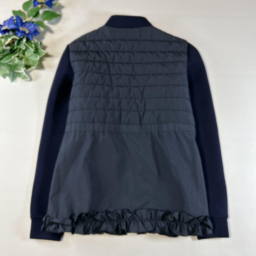 HUIT bouquet ペプラム フリル裾 ダウンジャケット キルティング M