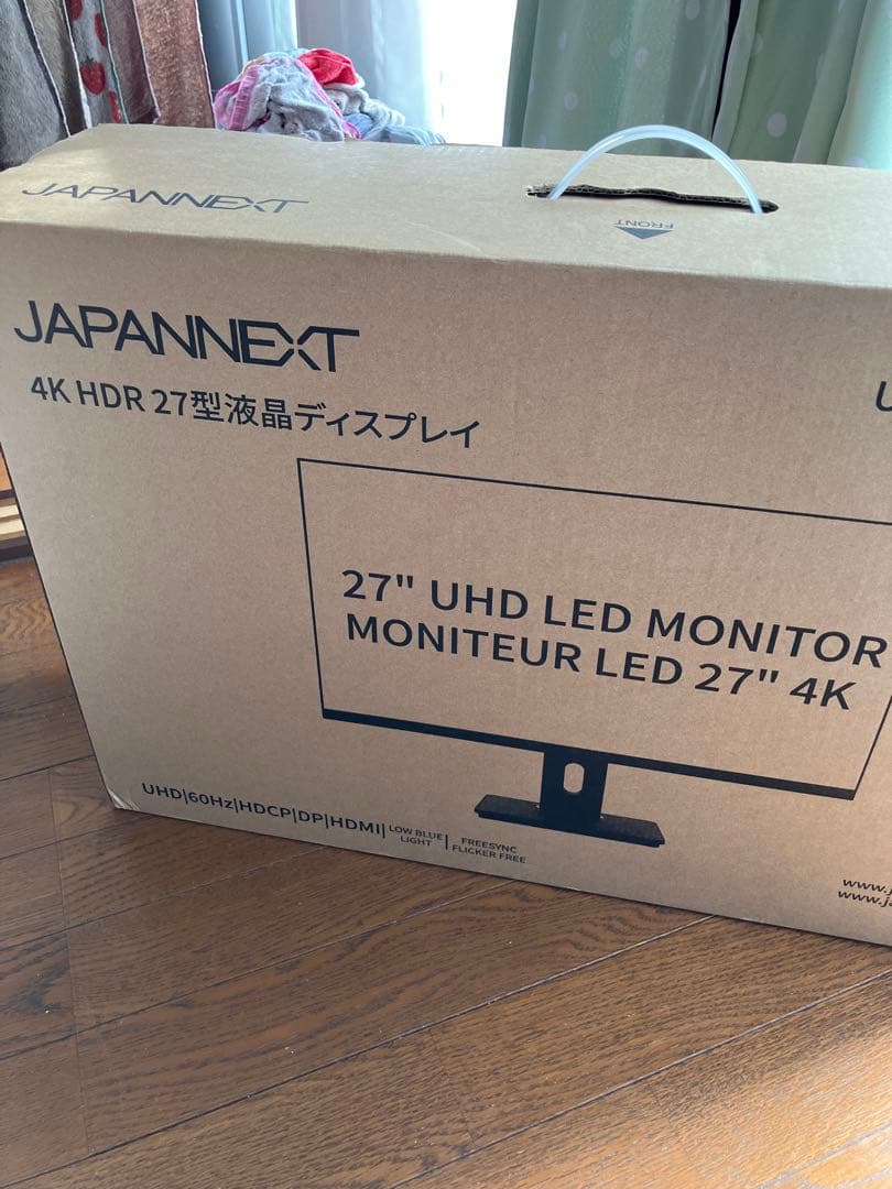 JAPANNEXT JN-I27UR-H-Y4Kモニター 本体 モニターアーム付
