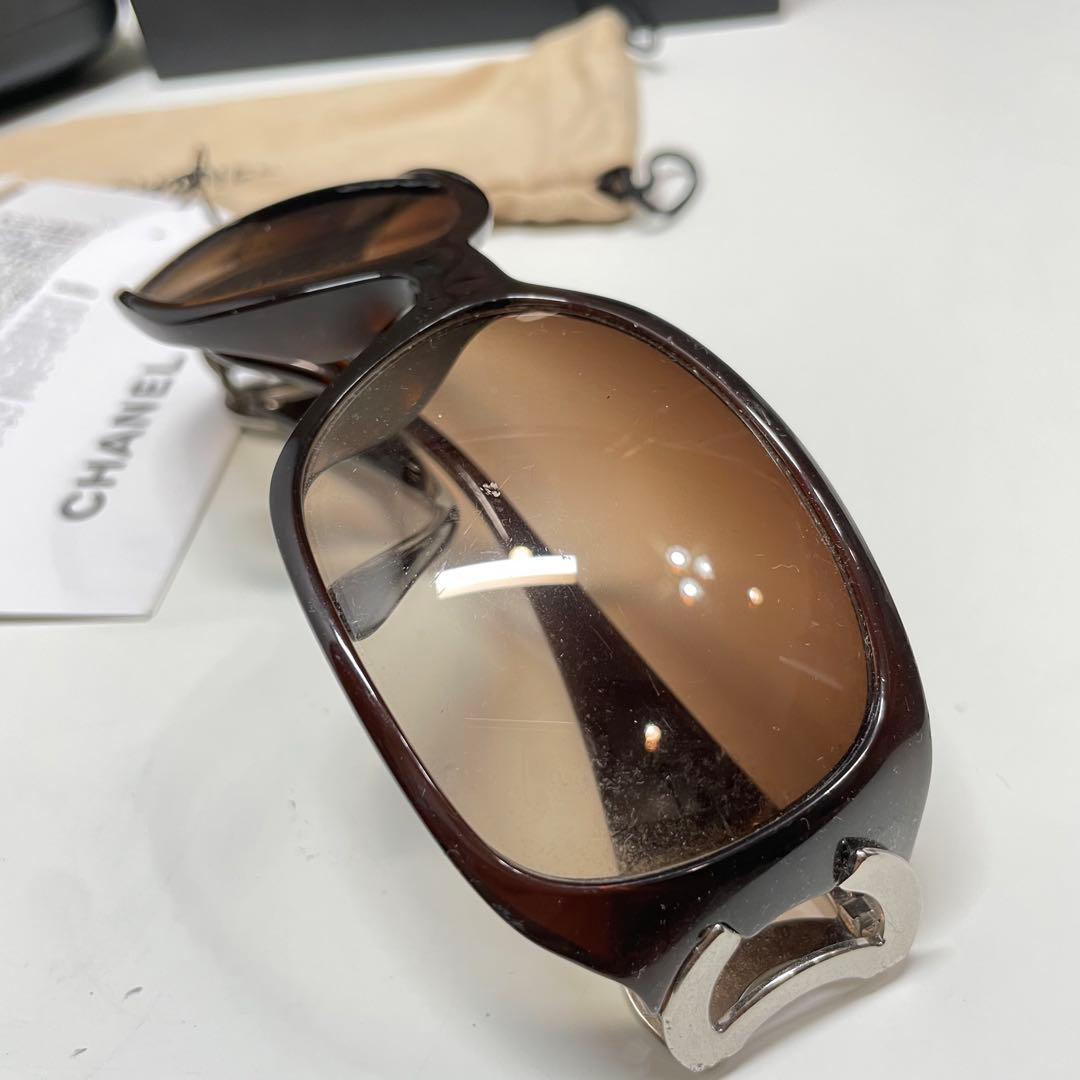 m*k様 CHANEL ブラウン サングラス ケース付き