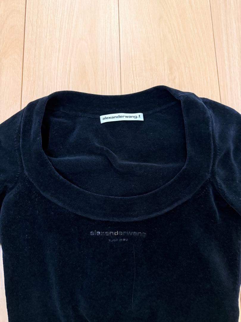 alexander Wang アレキサンダーワン ベロア　ショートトップス