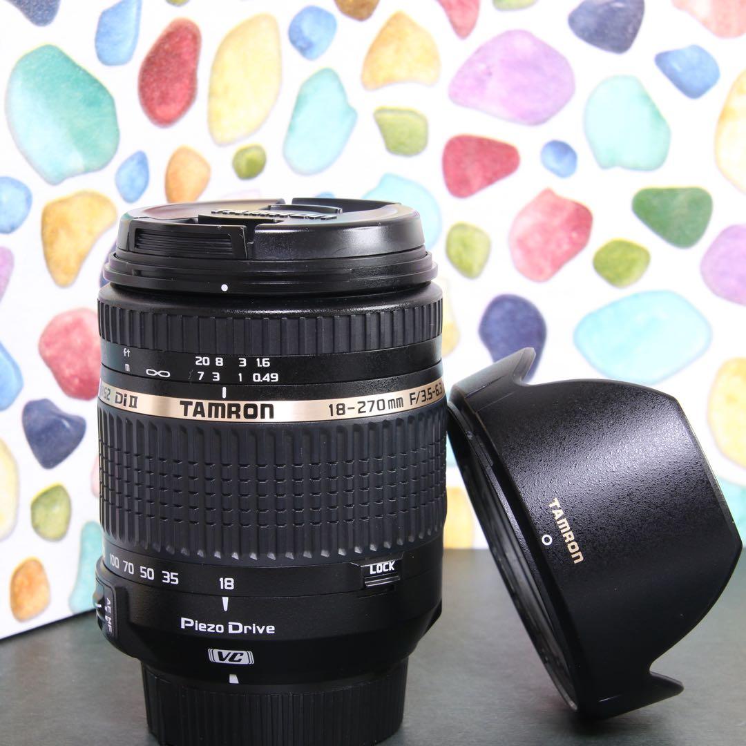 ♥︎◇TAMRON 18-270mm VC Nikon ◇フード付♪