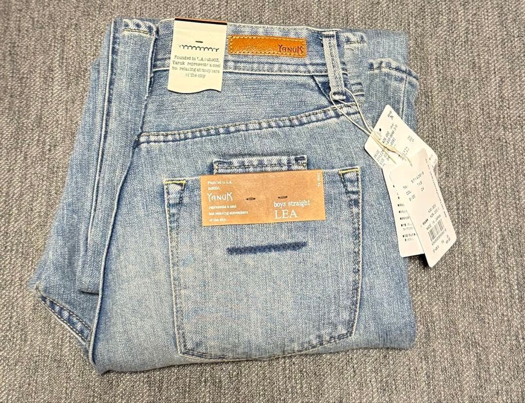 新品タグ付き◻︎YANUK/ヤヌーク 別注 LEA BOYS ストレートデニム24