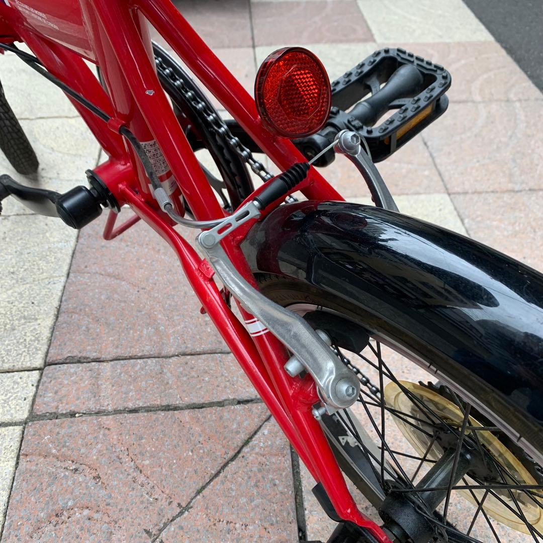 シトロエン　折りたたみ自転車　赤　変速あり　16インチ