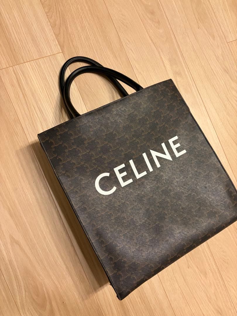 CELINE ダークブラウン トートバッグ