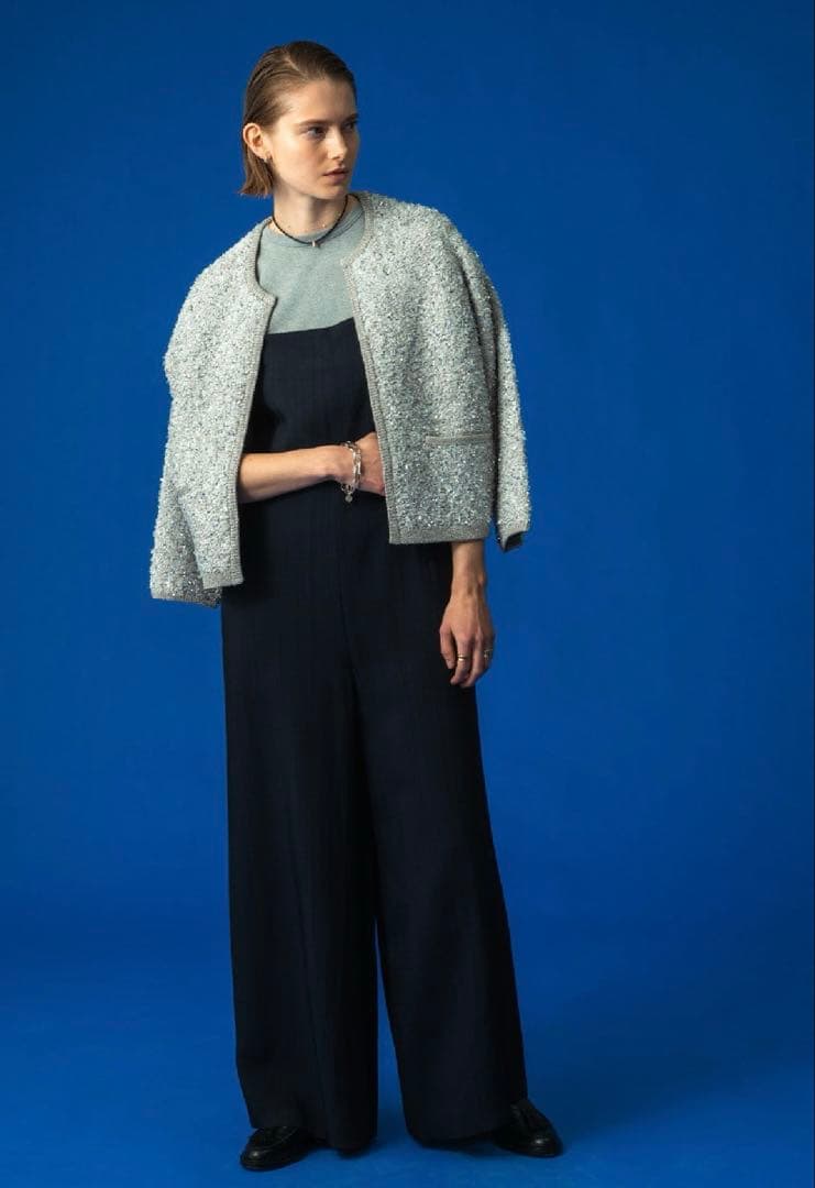 2026SS新作‼️ebureエブール新品ブライトヤーンジャガードカーディガン