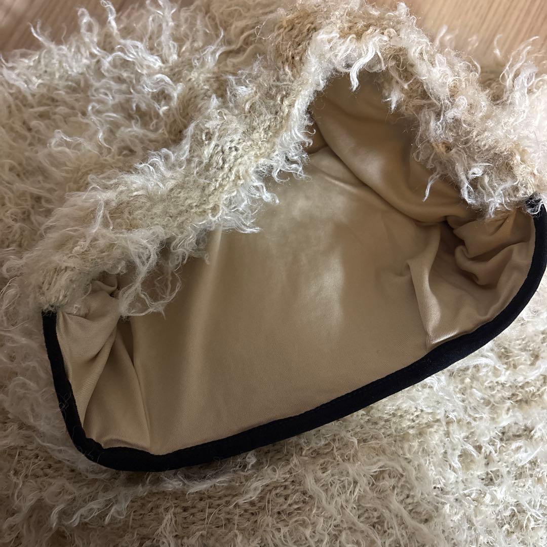 新品　Eaphi FLUFFY TIGHT SKIRT ベージュ