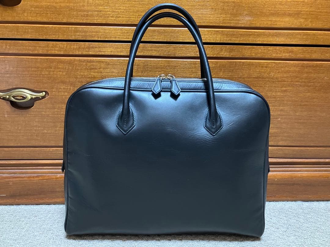 Cisei ブラックレザー ビジネスバッグ