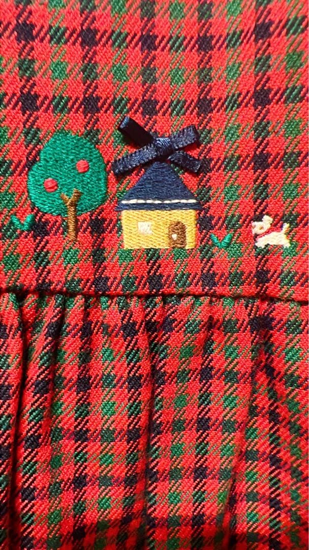 ファミリア　ワンピース　ジャンパースカート　カーディガン　110 現行品