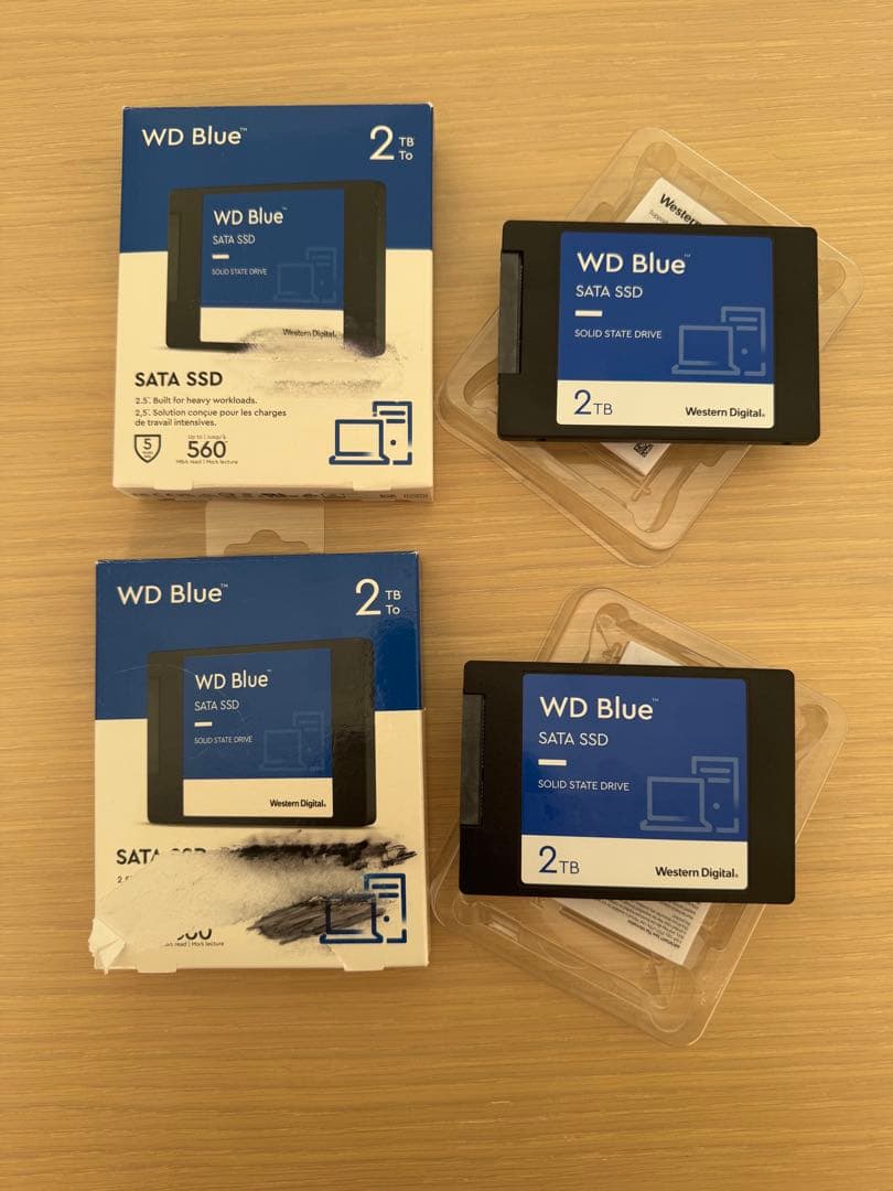 WD Blue 2TB SATA SSD 2枚セット