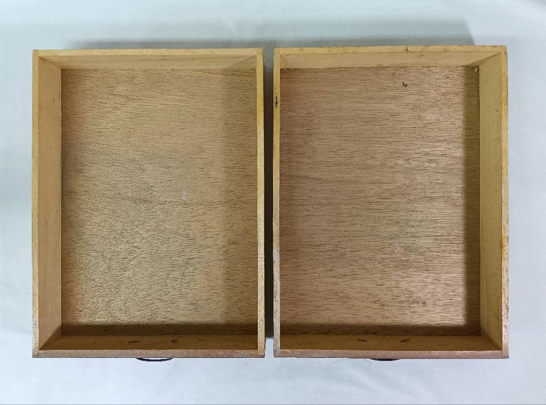 木製レターケース　引き出し　6段収納　昭和レトロ　書類入れ　小物入れ　ミニタンス