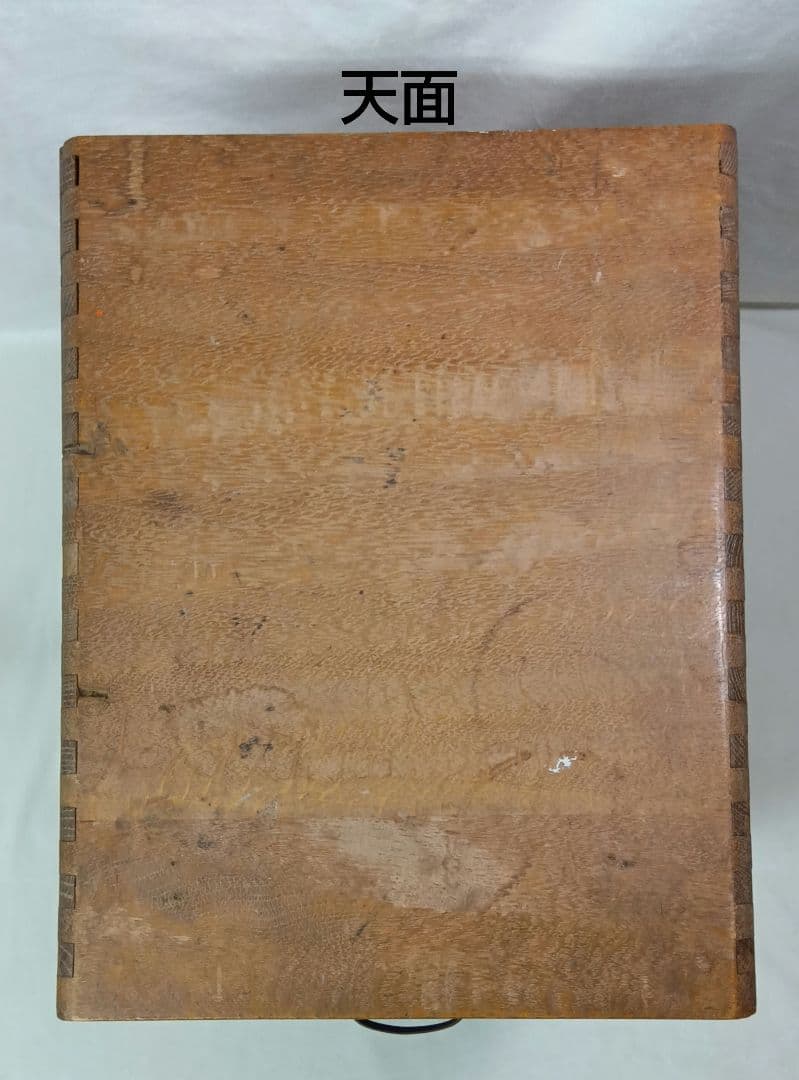 木製レターケース　引き出し　6段収納　昭和レトロ　書類入れ　小物入れ　ミニタンス