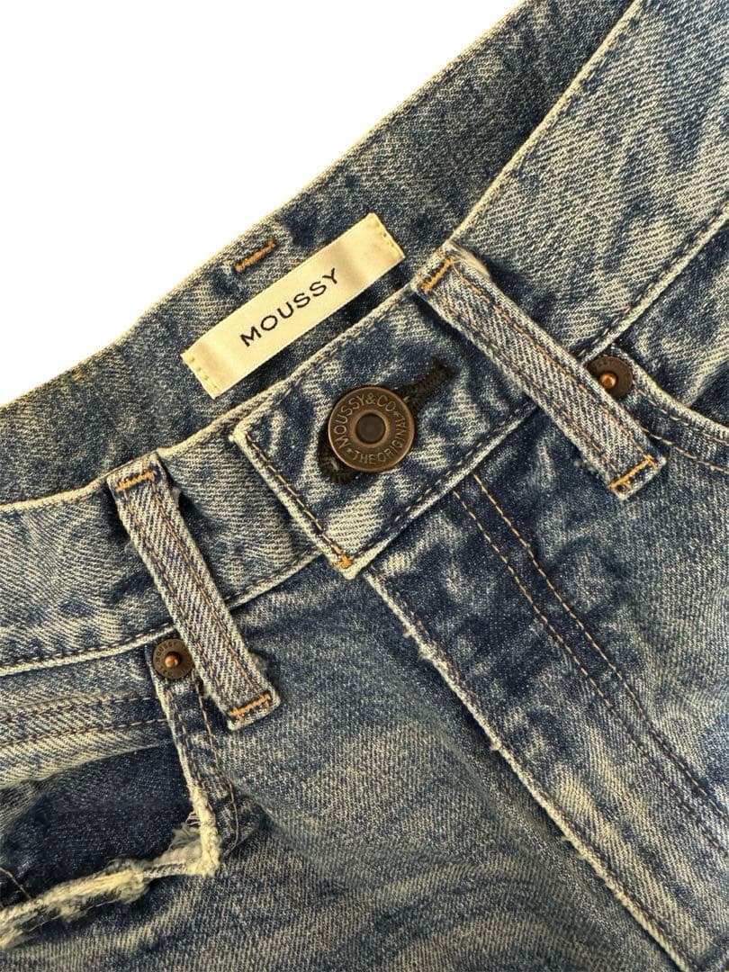 【美品】MOUSSY MVS FLARE 25インチ　フレアデニム