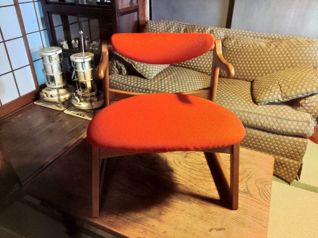 希少　ダイニングチェア KIRITSU 起立木工 CAチェア 400CH-赤