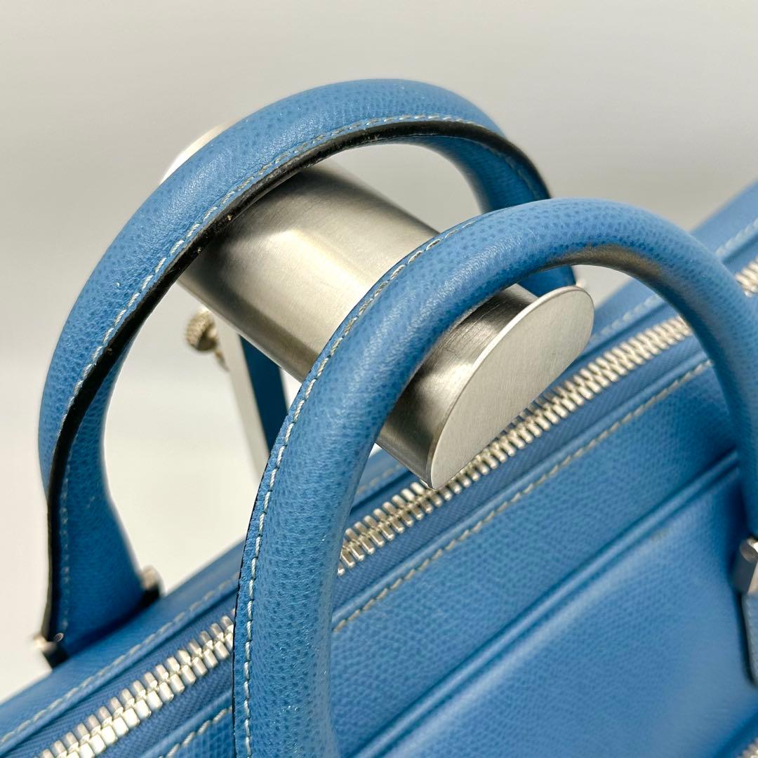 高級✨ Valextra ダブルハンドル ブリーフケース A4◎ 大容量