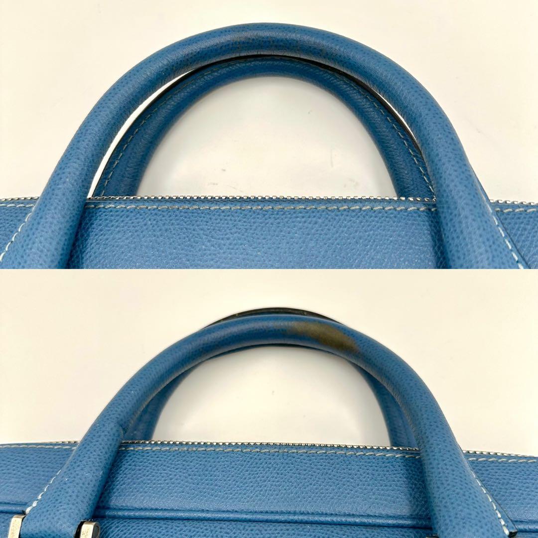 高級✨ Valextra ダブルハンドル ブリーフケース A4◎ 大容量