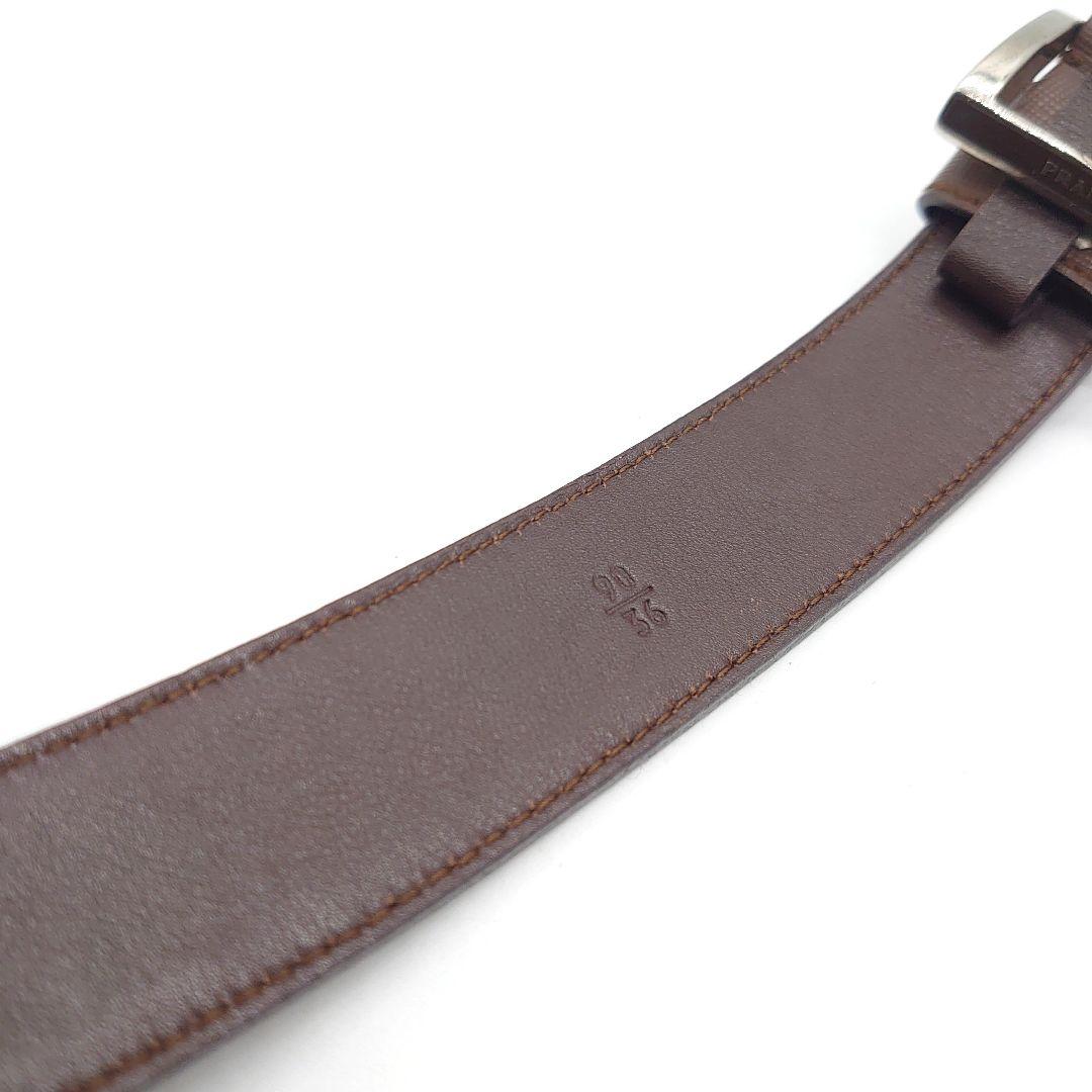 PRADA 1C 2750 メンズ サフィアーノレザー ベルト