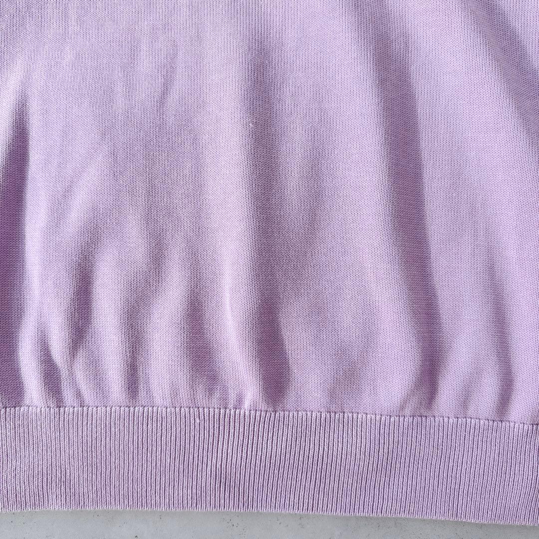 タグ付未使用品23区長袖ブライトコットンVネックニット春カラー