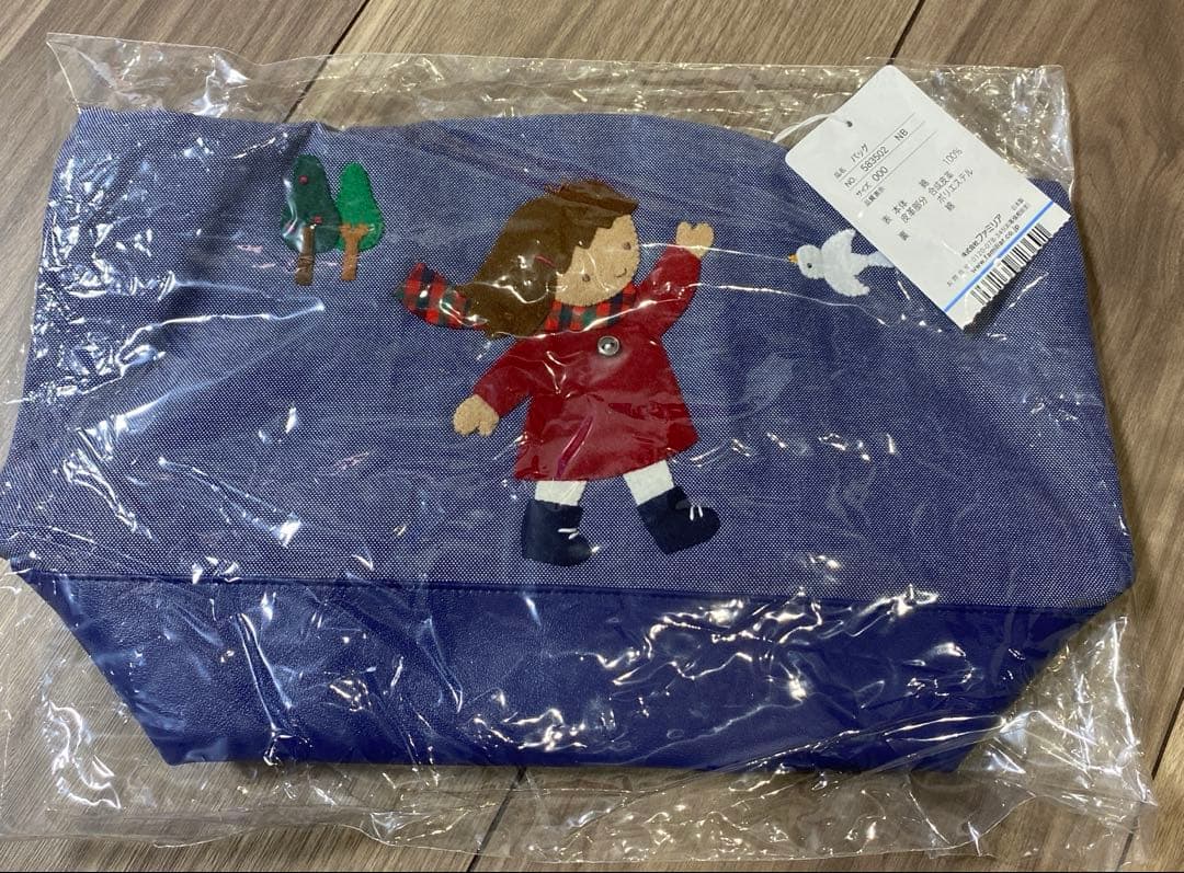 ☆新品未使用☆ファミリアfamiliarデニムミニバッグ 青デニム