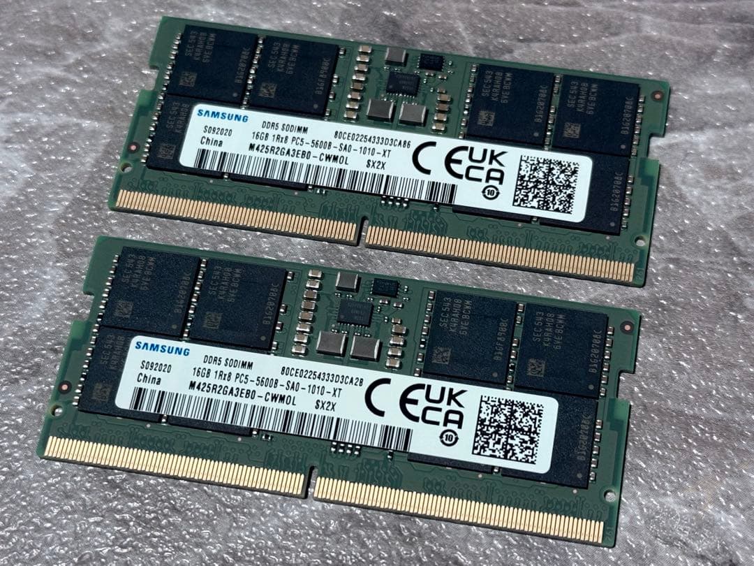 SAMSUNG サムスン SO-DIMM DDR5-5600 メモリ 32GB