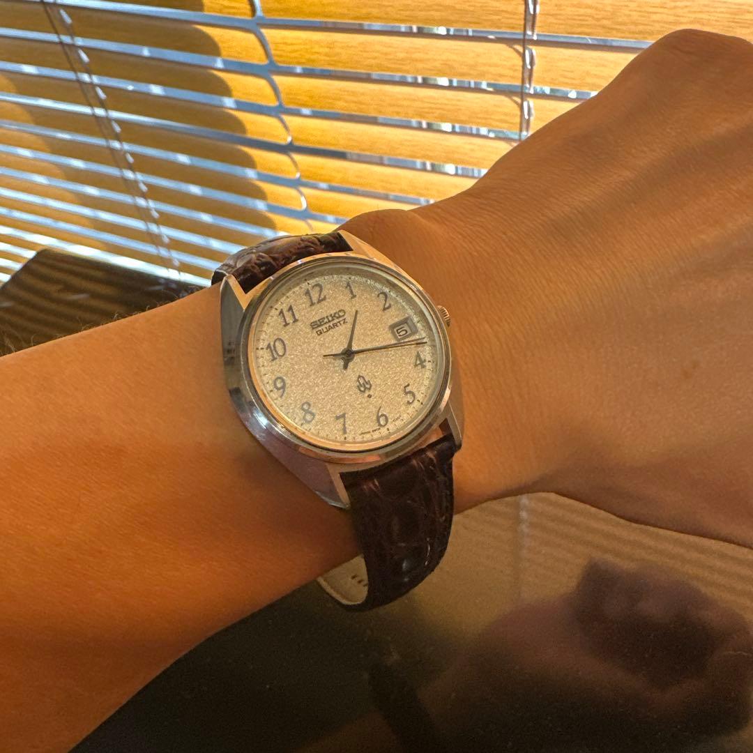 SEIKO クォーツ 稼動品　 3802-7030 美品　ダイヤモンドダスト