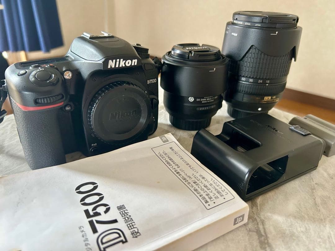 a*0様 Nikon D7500 デジタル一眼レフ キットレンズ＆単焦点レンズセ