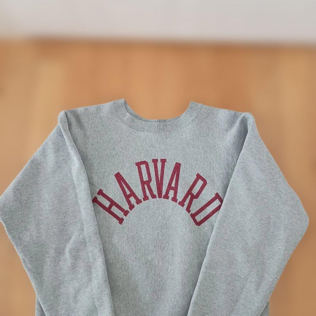 【L】チャンピオン　リバースウィーブ　赤タグ　ハーバード　harvard グレー