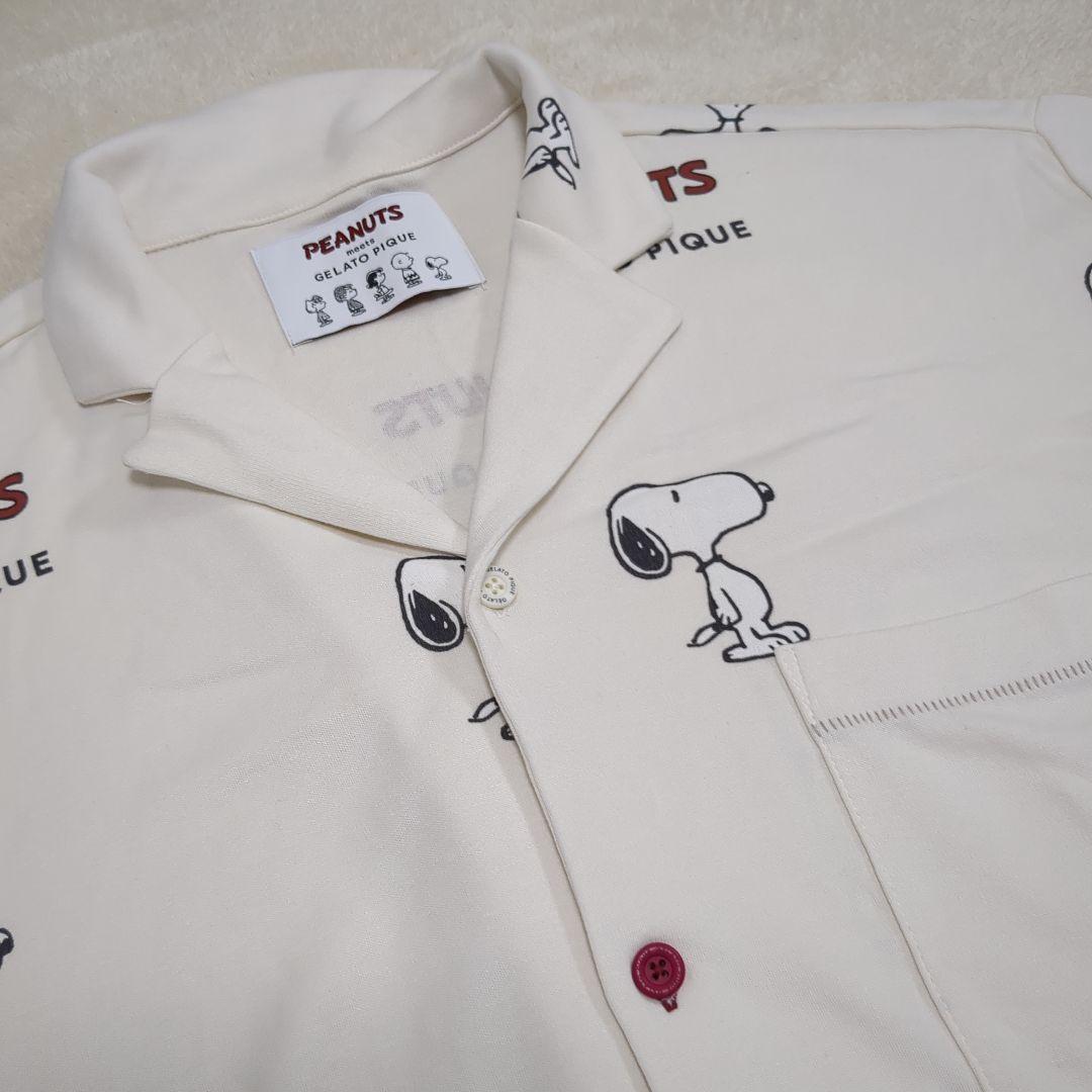 ジェラートピケ PEANUTS スヌーピー パジャマセット 男女兼用L