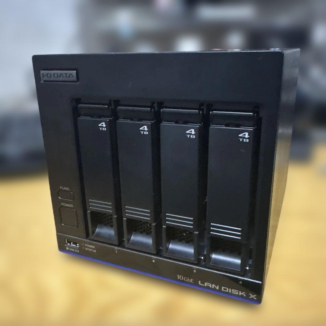IODATA HDL4-XA16 10GbE 4ドライブ NAS ストレージ無し