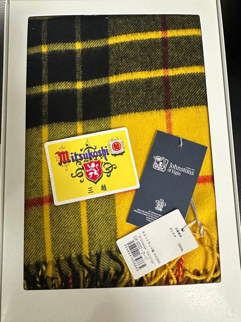 JOHNSTONS マフラー カシミヤ100％