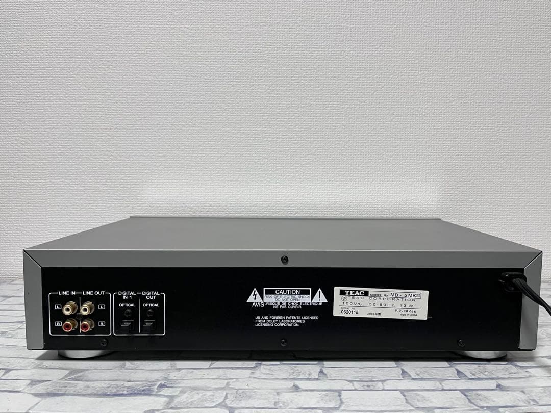 ①おまけ付き　稼働品　TEAC MDレコーダー　MD-5MKⅡ