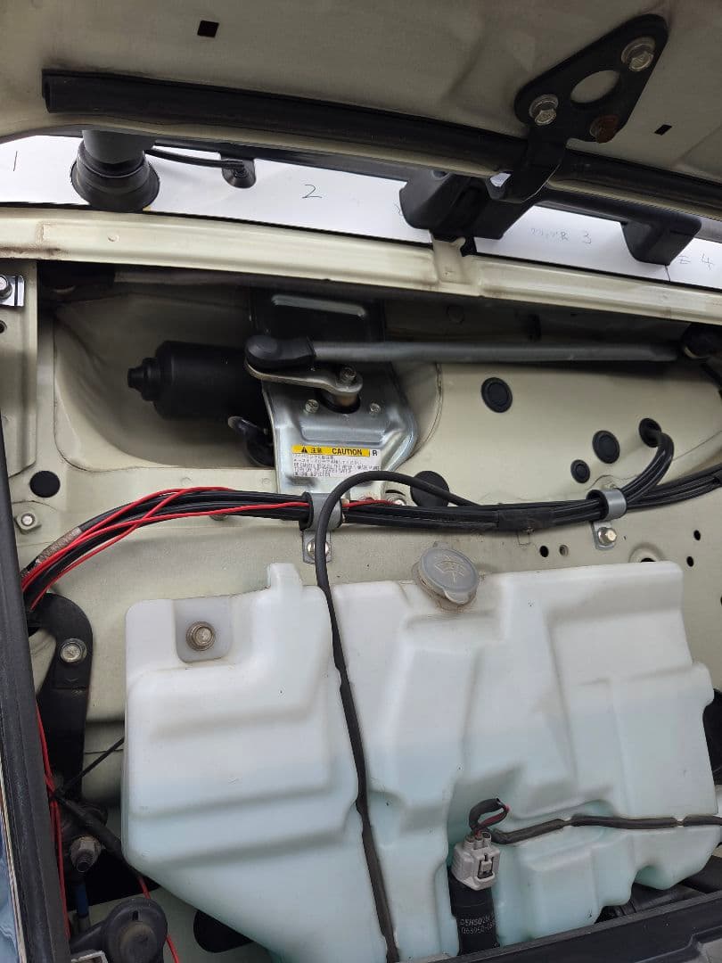 17スーパーグレート等　バラさず簡単取り付け　ワイパーパネル鏡面ステンレス