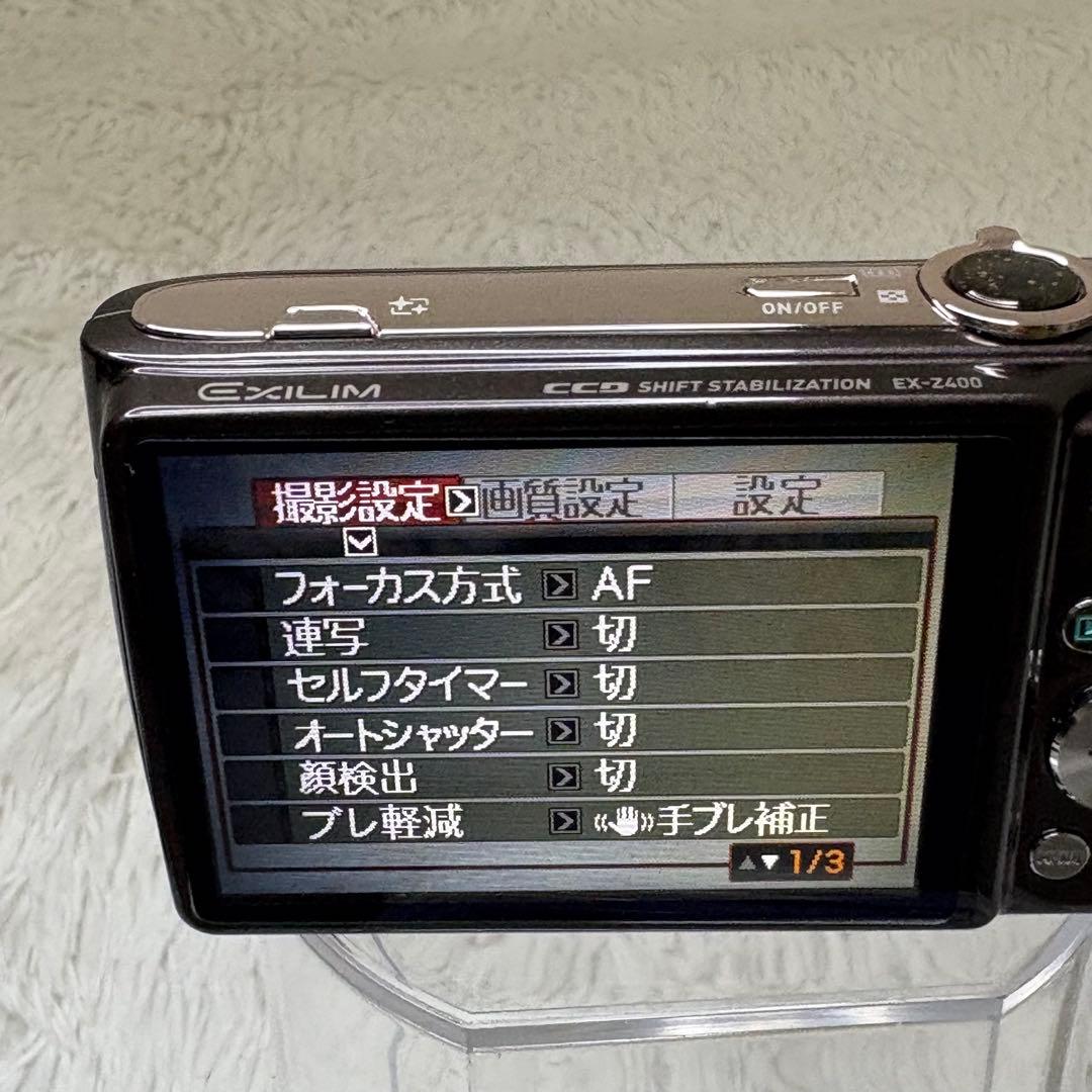 CASIO カメラ　EX-Z400 充電器　ブラック コンデジ　動作品