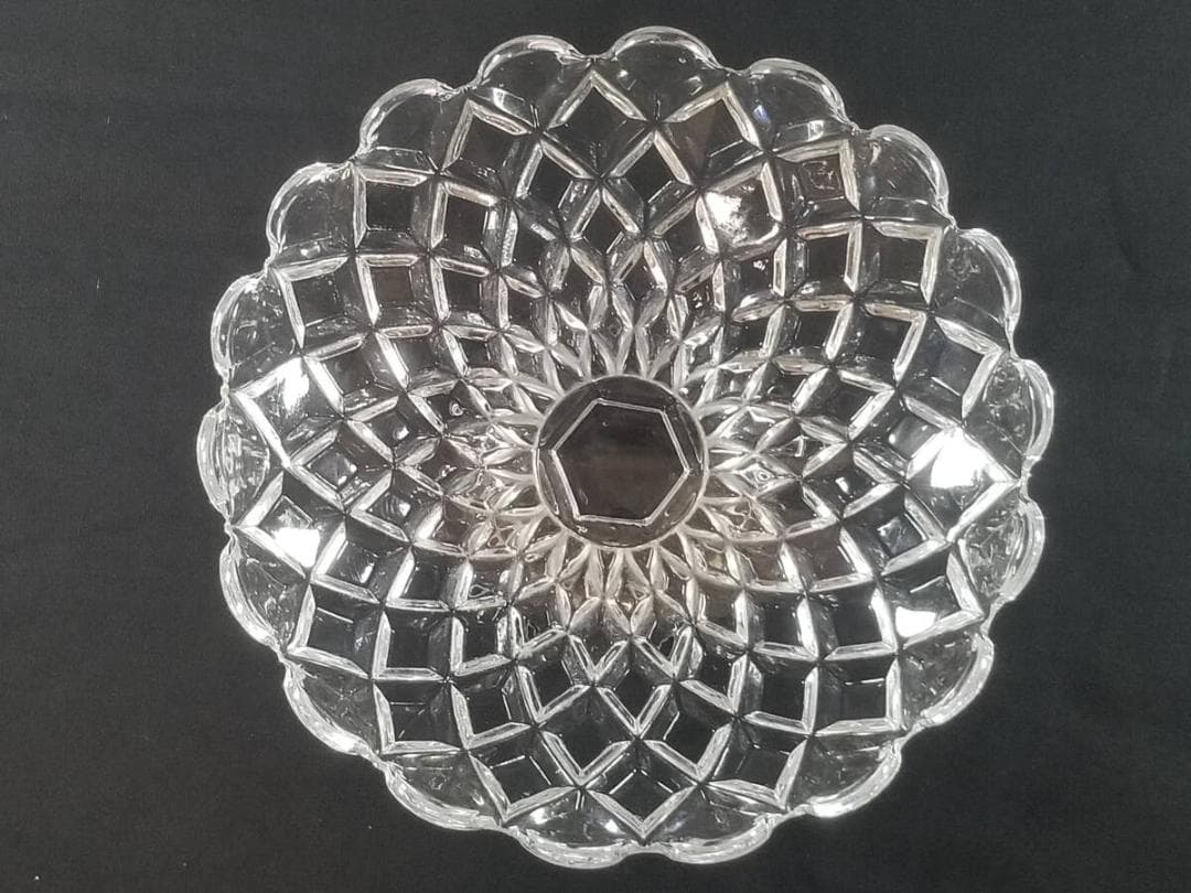 ※光輝く至高の名品!!オールドバカラ ディアマン カレ コンポート 脚付き