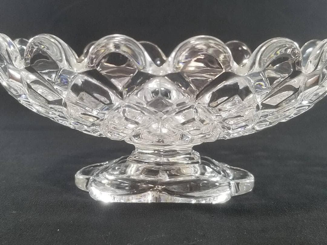 ※光輝く至高の名品!!オールドバカラ ディアマン カレ コンポート 脚付き