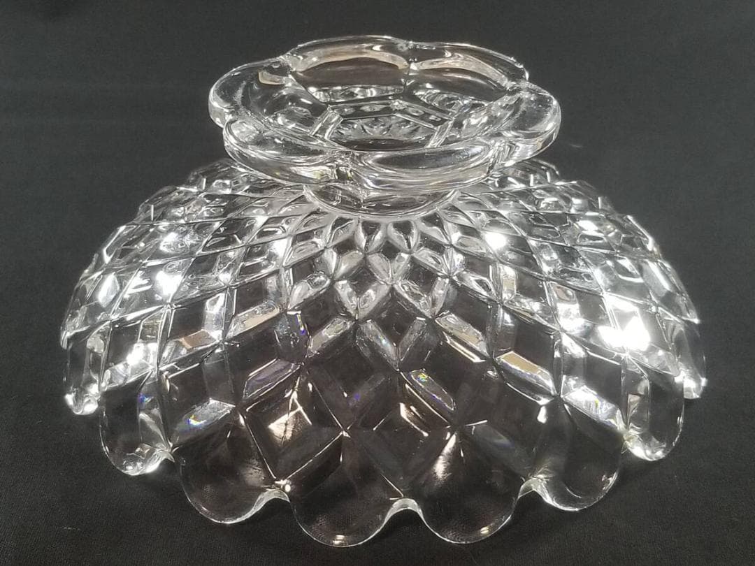 ※光輝く至高の名品!!オールドバカラ ディアマン カレ コンポート 脚付き