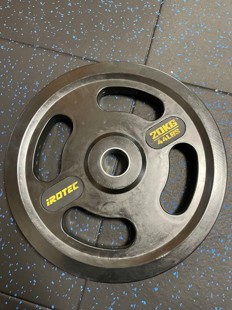 IROTEC オールラバー仕様オリンピックプレート20KG【1枚】②