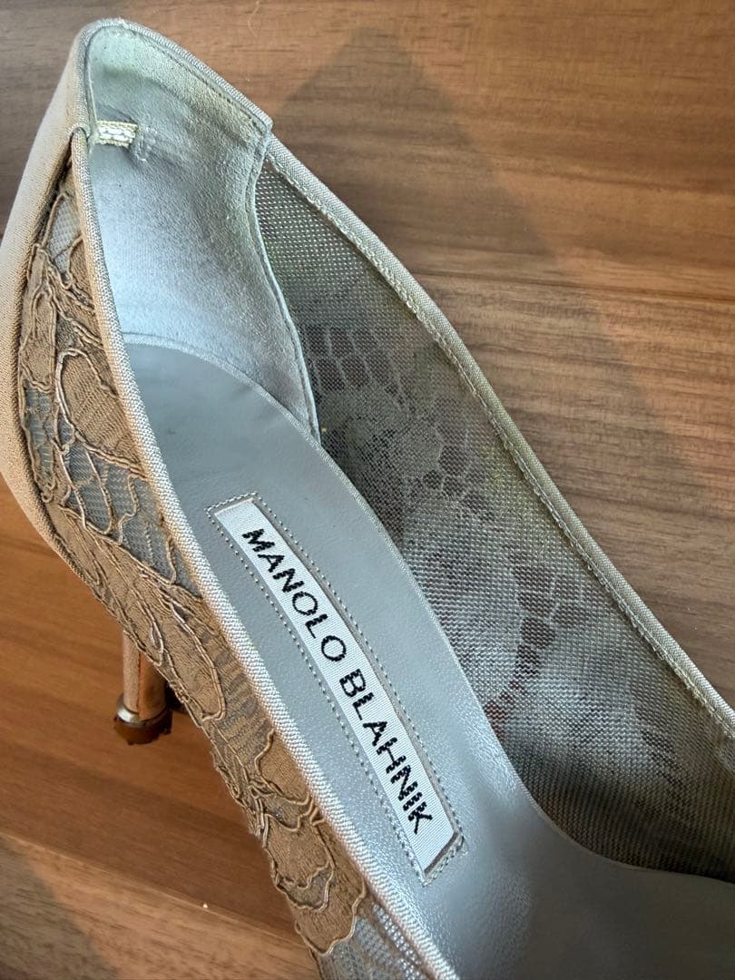 MANOLO BLAHNIK マロノブラニク　ハンギシ　パンプス　36 1/2