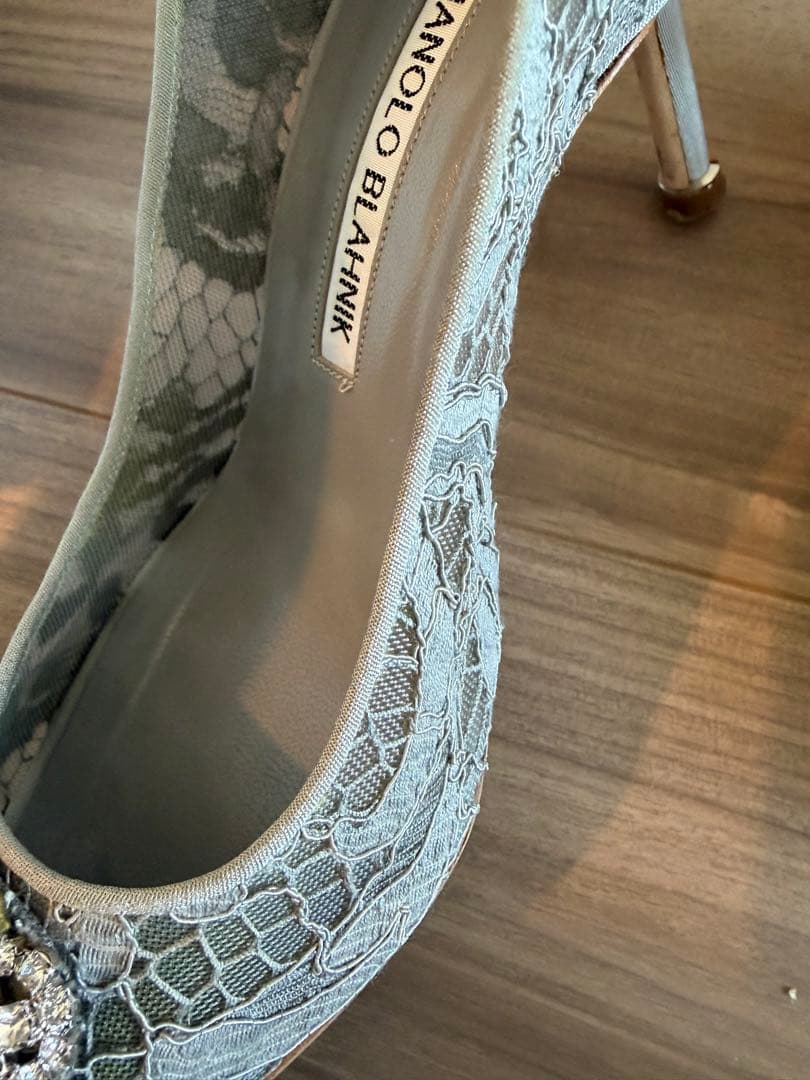 MANOLO BLAHNIK マロノブラニク　ハンギシ　パンプス　36 1/2