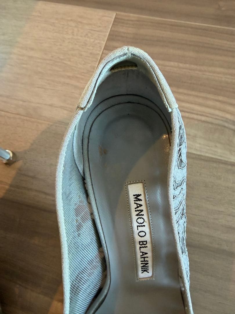 MANOLO BLAHNIK マロノブラニク　ハンギシ　パンプス　36 1/2