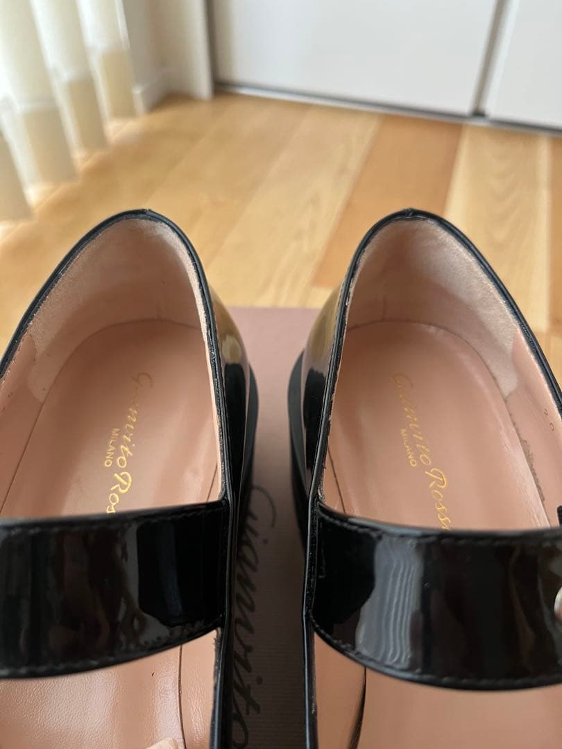 Gianvito Rossi ブラックローファー 厚底