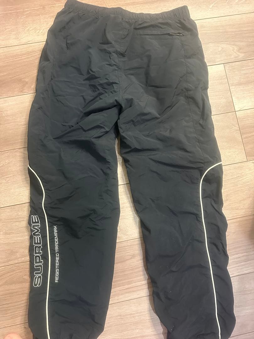 SUPREME ブラック ナイロンパンツ