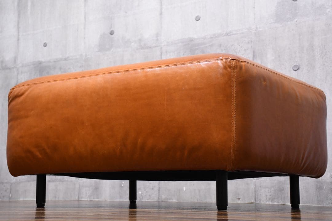 EEK89 総本革/レザー オットマン スツール スクエア型 足置き 腰掛け