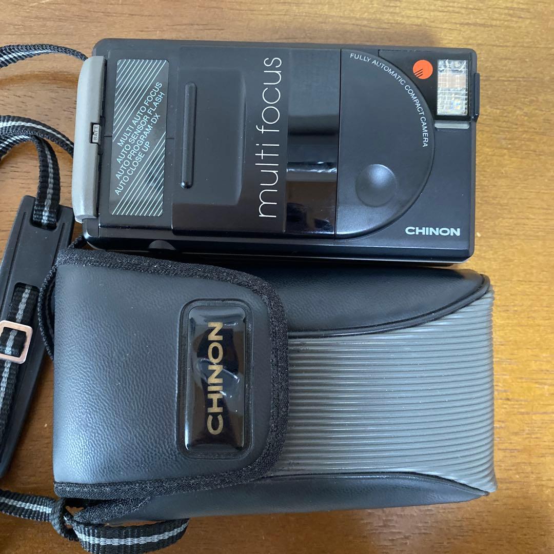 CHINON multi focus フィルムカメラ ケース付き