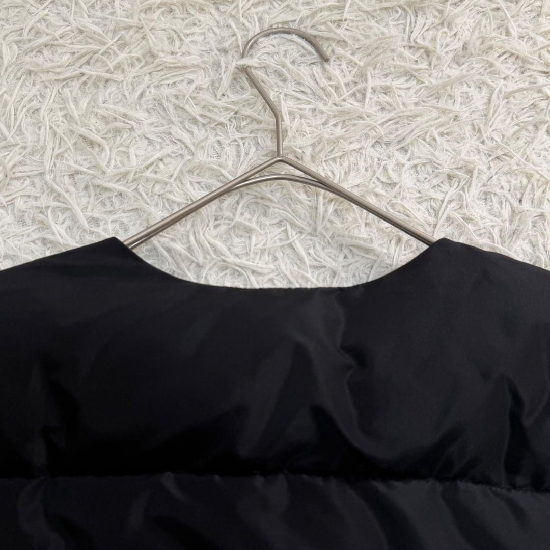 17125✨レッドヴァレンティノ 38 M リボン ダウンジャケット ブラック