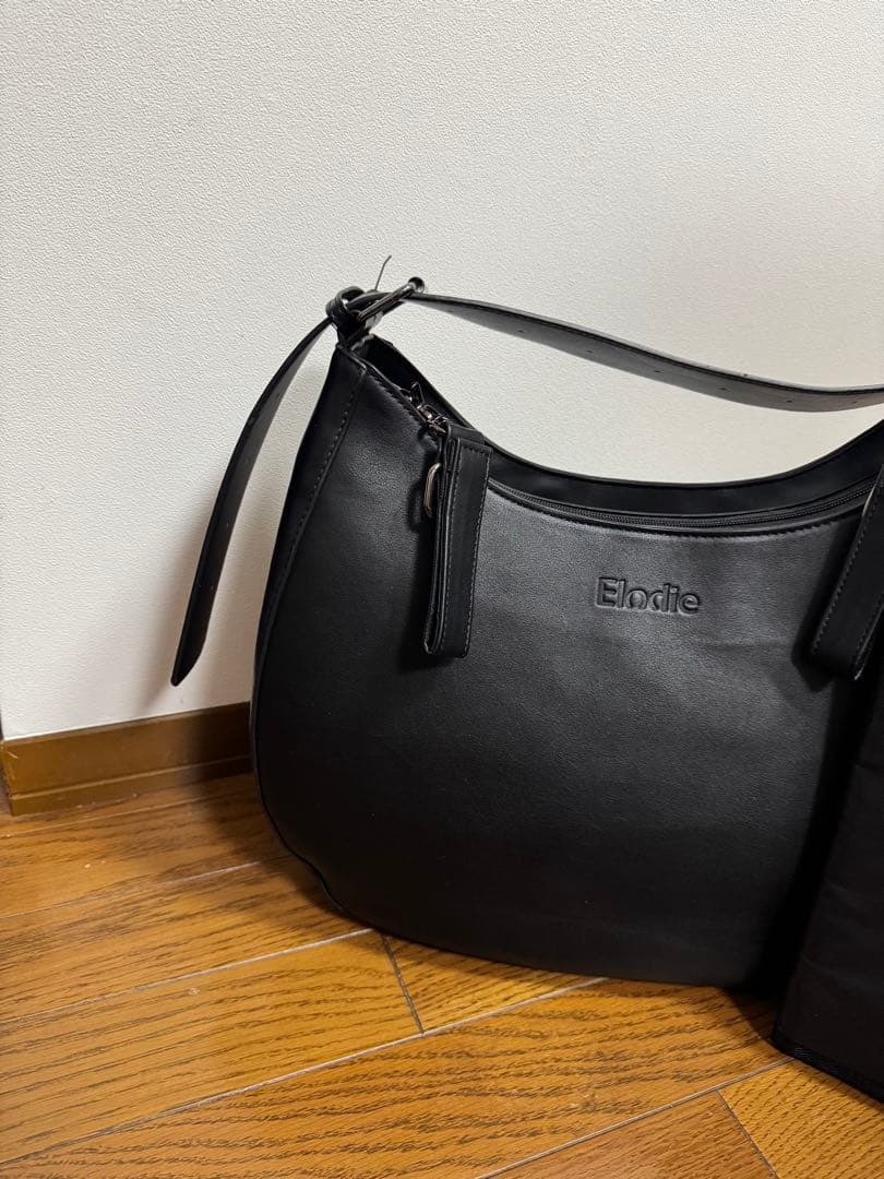 ELODIE ベビーカーバッグ Black ブラック マザーズバッグ