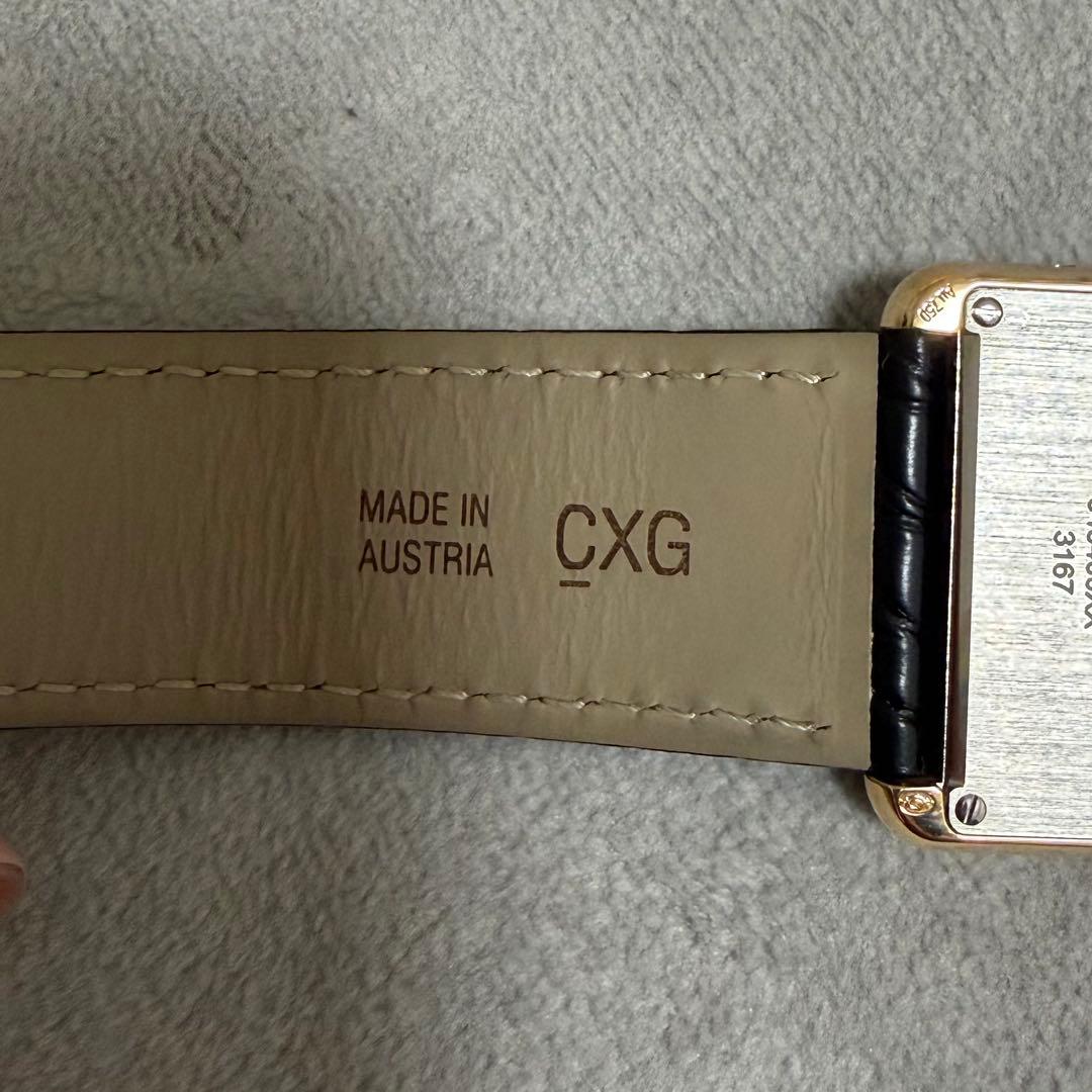 美品Cartier 時計 タンク　メンズ　18k ゴールド