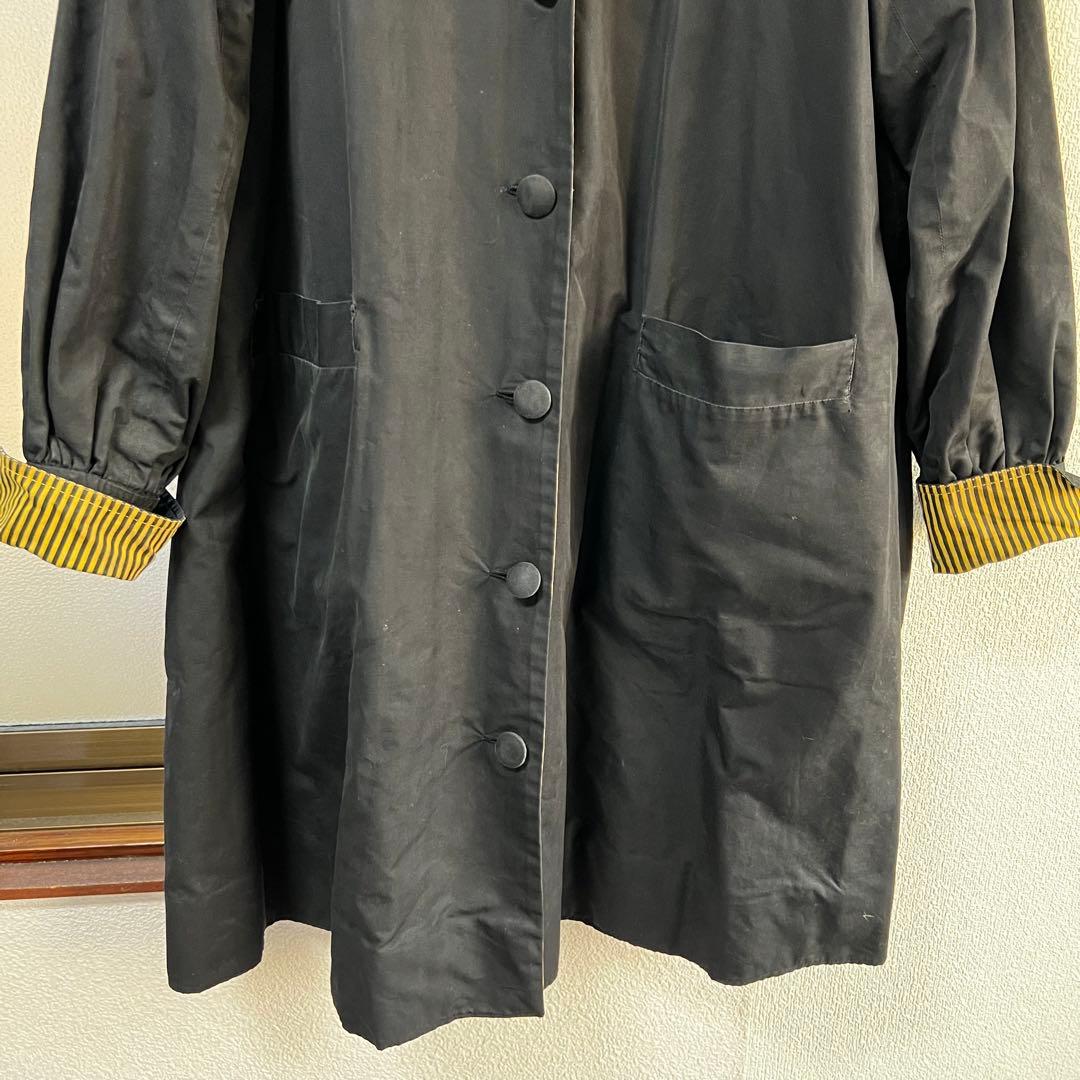 20s 30s french vintage リバーシブル コート ストライプ